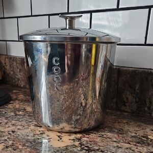 Vintage 1950's Cookie Jar Silver Jar